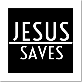 Jesus Saves Religious Christian Posters and Art